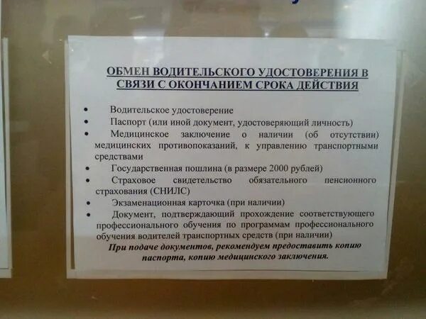 В какой срок необходимо поменять