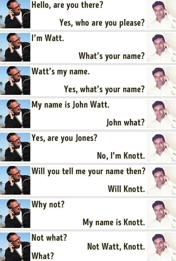 What s my name text