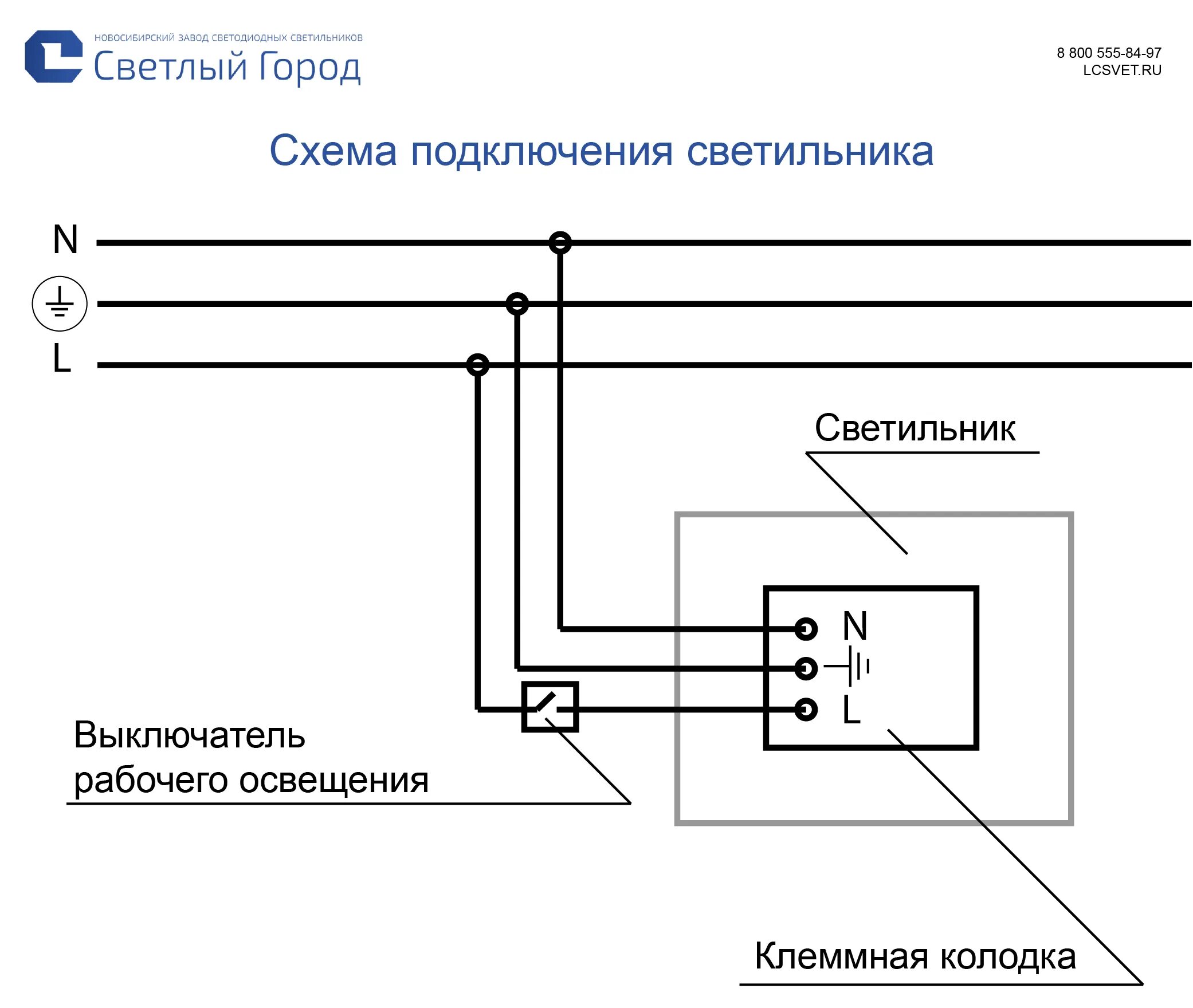 Как подключить светильник к проводам на стене HeatProf.ru