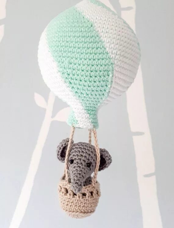 Воздушный шарик крючком. Воздушный шар вязаный крючком. воздушный шар вяжем крючком с.