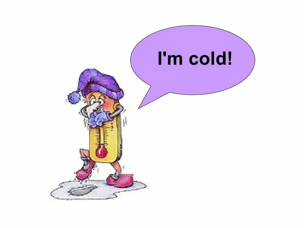 I'M Cold. Cold карточка. I am Cold картинка. He is Cold картинка.