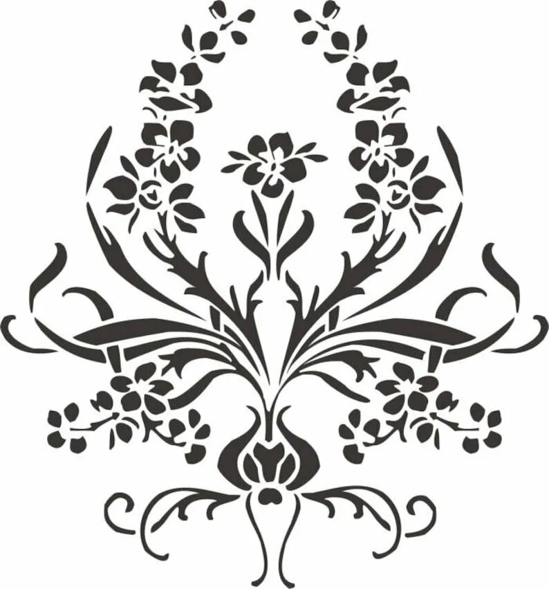 Орнамент для декора. Растительные трафареты для декора. растительные трафареты для декора стен. узорный трафарет для стен. трафареты узоров для стен.