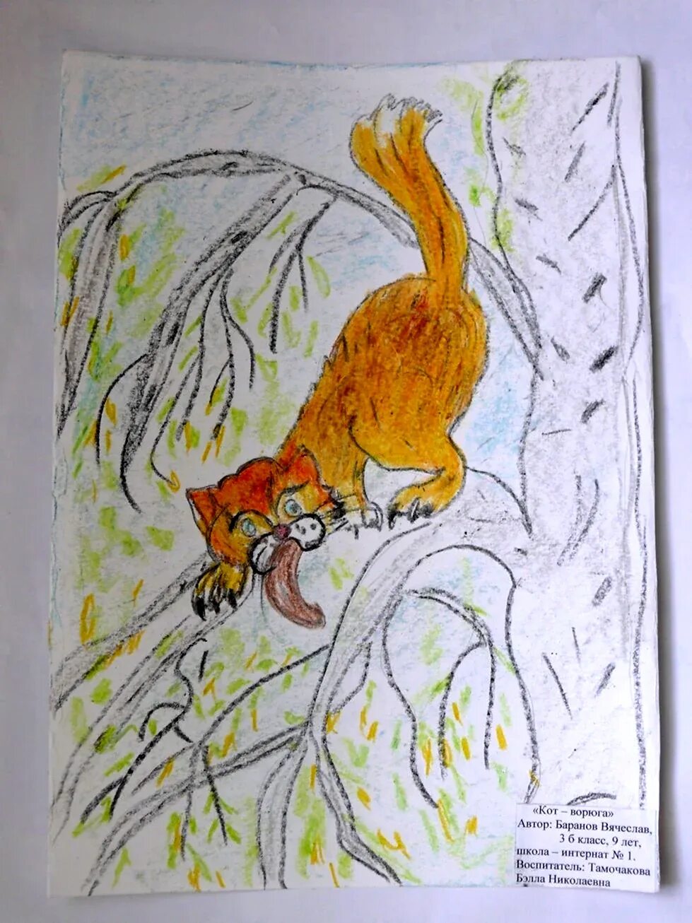 Кот Паустовский кот ворюга. Иллюстрация к рассказу кот ворюга Паустовский.