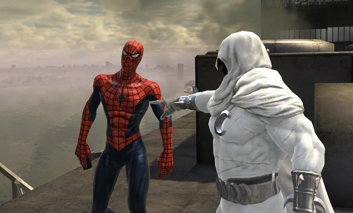 Обзор игры человек паук. Игра Spider man web of Shadows. Spider man паутина теней. Человек паук паутина теней лунный рыцарь. Человек паук паутина теней 2008.