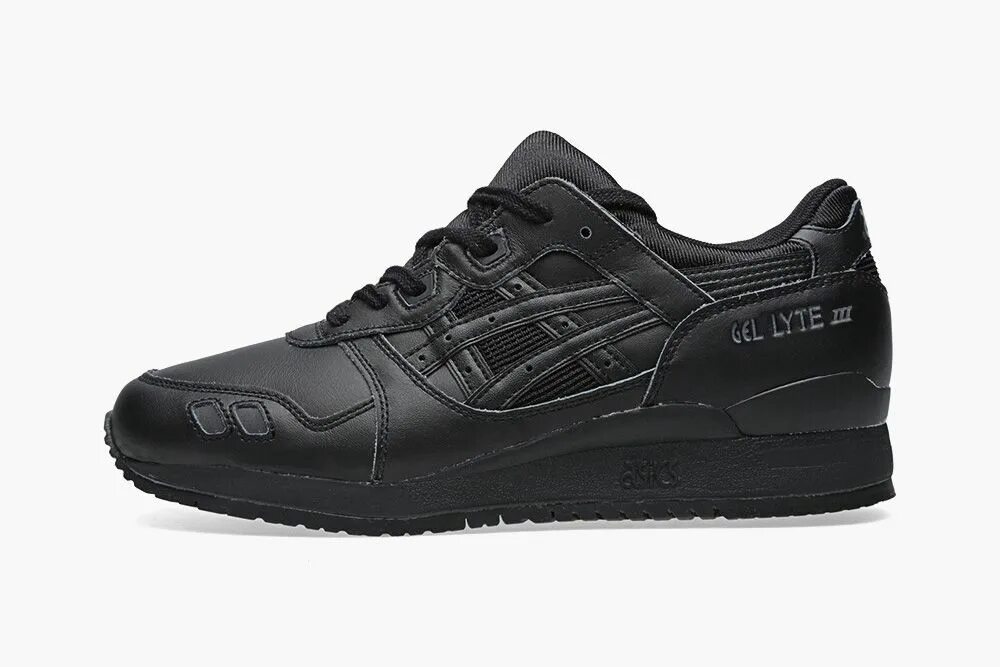 Кроссовки асикс гель мужские. ASICS Gel Lyte 3. ASICS Gel Lyte 3 Black. ASICS Gel Lyte 3 Black Leather. ASICS Gel Lyte Black.