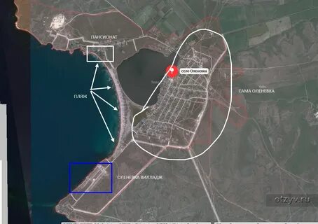 Оленевка на карте