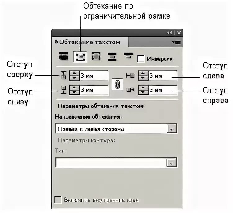 Как сделать отступы сверху и снизу. Отбивка в индизайне. отступы в индизайне. обтекание в индизайне. выравнивание в indesign.