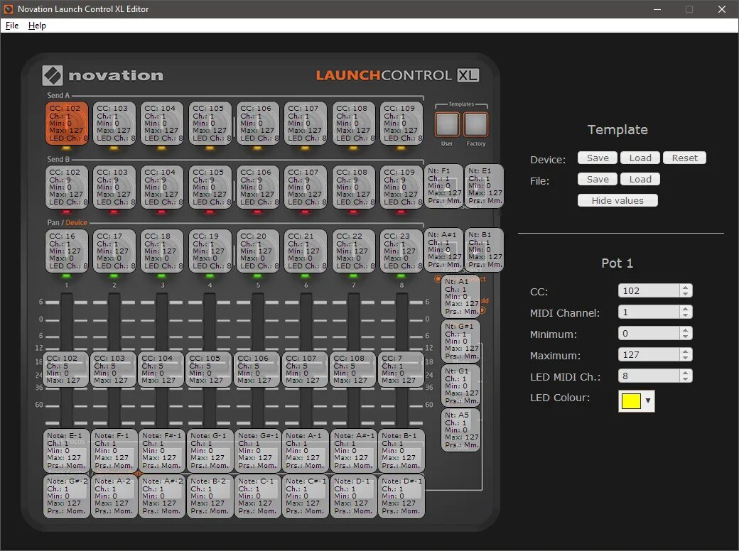 Midi mapping