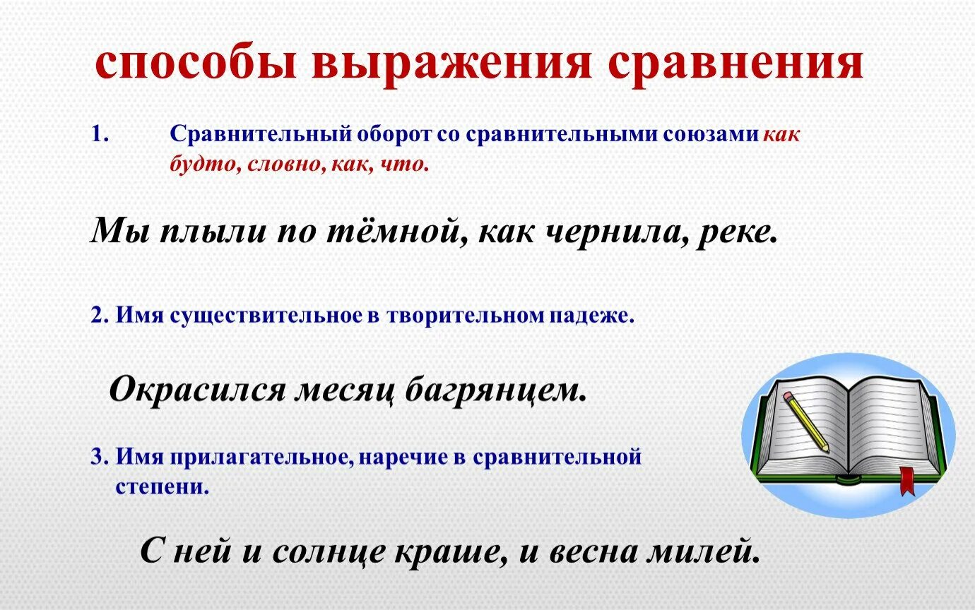 Способы выражения сравнения. Сравнение и сравнительный оборот. Способы выражения сравнительного оборота. Как будто сравнительный оборот. Как будто сравнительный союз