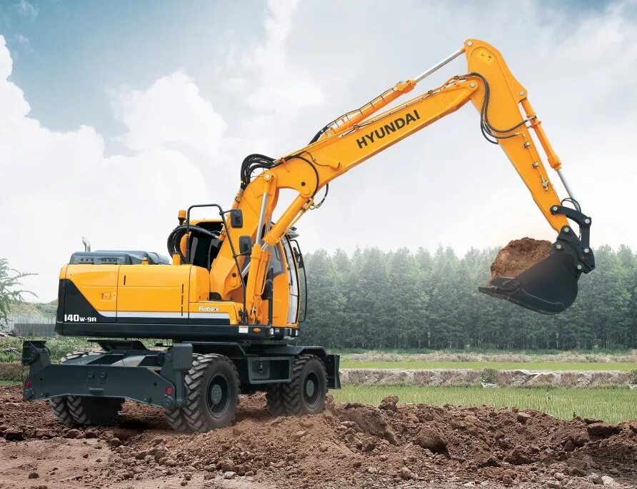 Экскаваторы примеры. Hyundai r140w-7. Экскаватор Hyundai 140w. Экскаватор колесный Hyundai r140w. Экскаватор Hyundai r140w-9s.