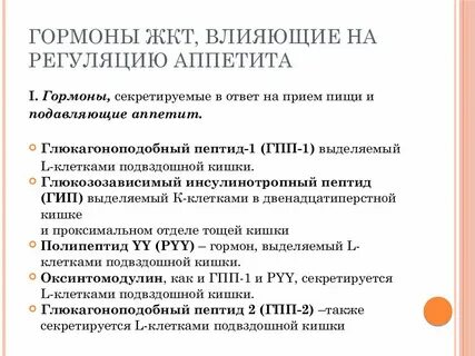 Гормоны жкт