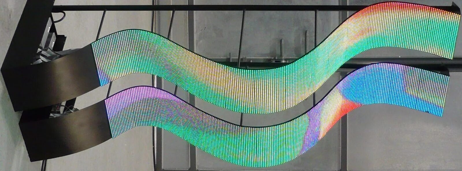 Гибкий 3d. Гибкий экран. изогнутый led экран. гибкий светодиодный экран. гибкий диодный экран.