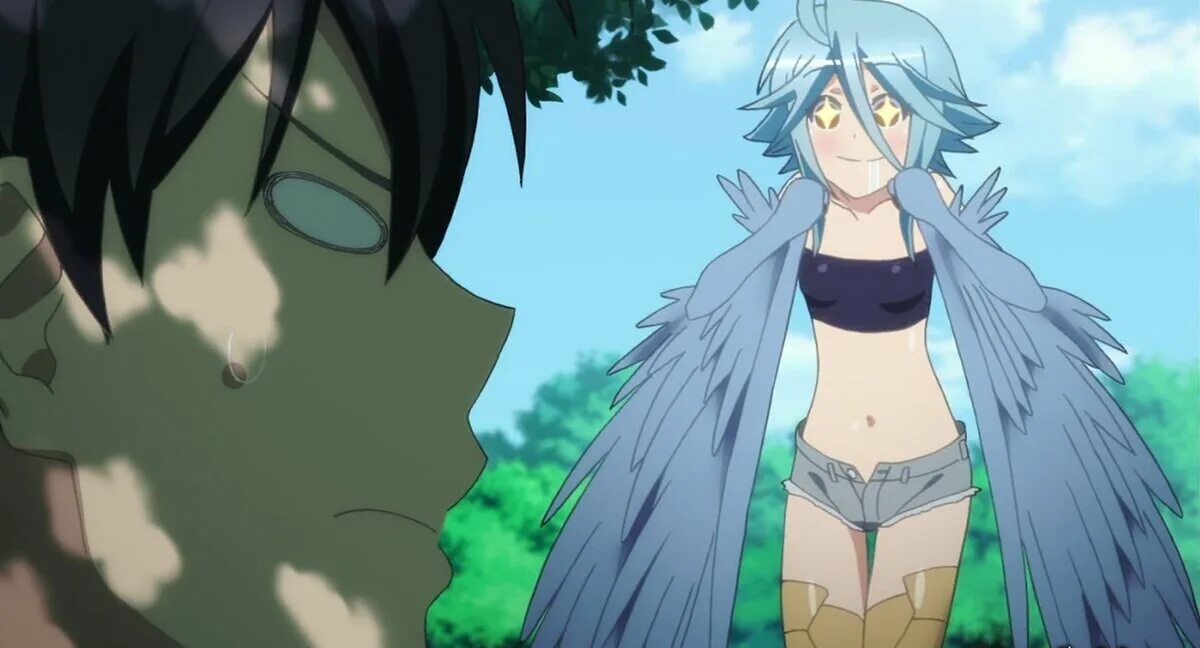 Жизнь с девушкой монстром 3 девушка птица. Monster musume гарпия. паппи гарпия. повседневная жизнь с девушкой-монстром. papi повседневная жизнь с девушкой-монстром.