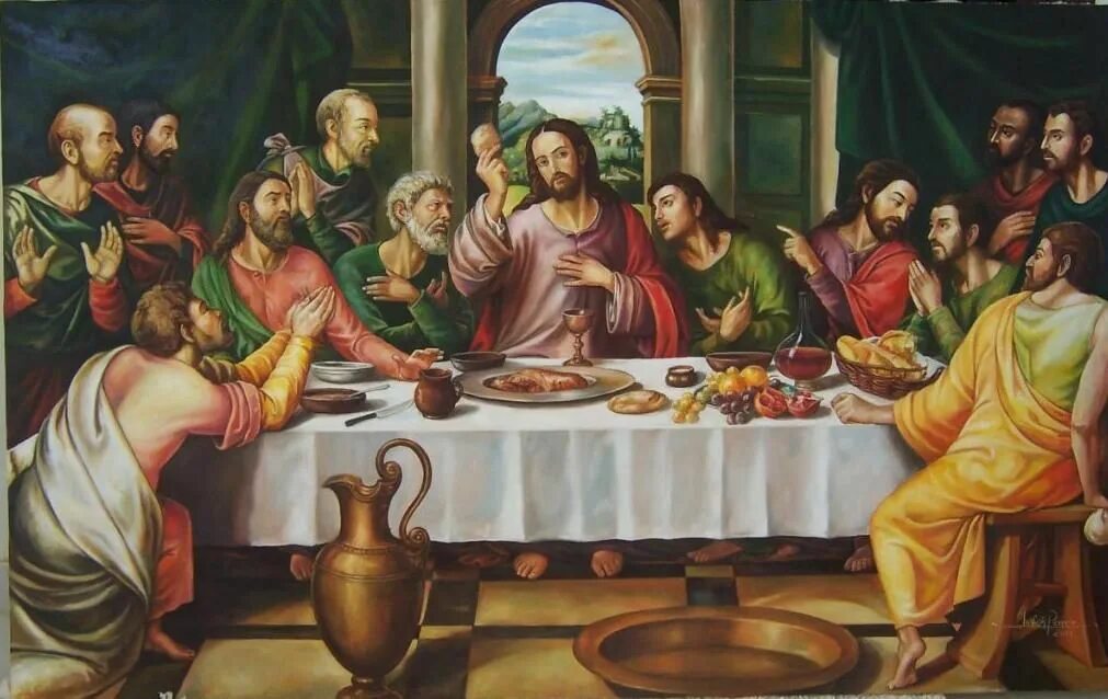 Картинка вечери. Иисус Христос Тайная вечеря.