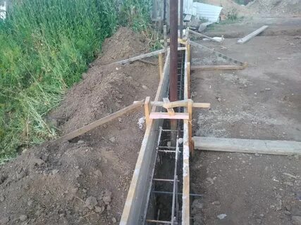Ленточный фундамент под забор