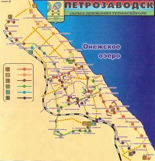 Маршруты троллейбусов петрозаводск на карте