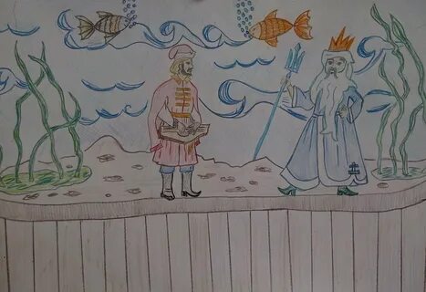 Рисунок на тему садко