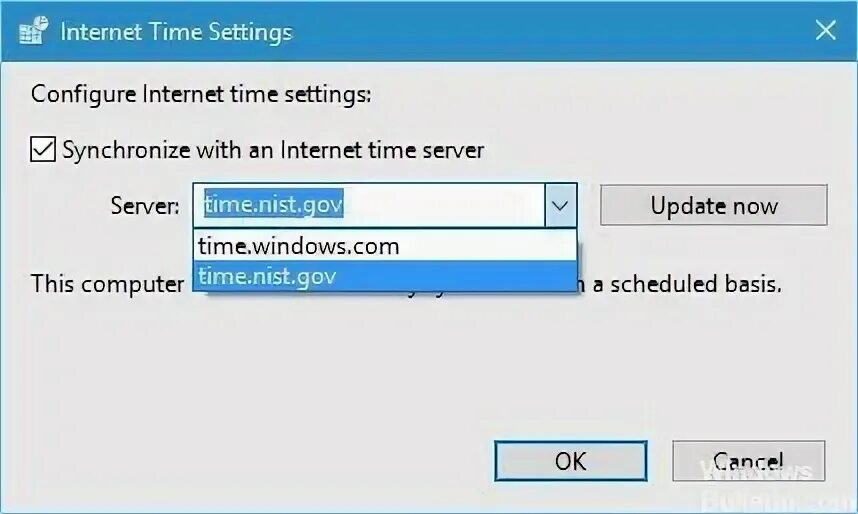 Failed to synchronize data from server
