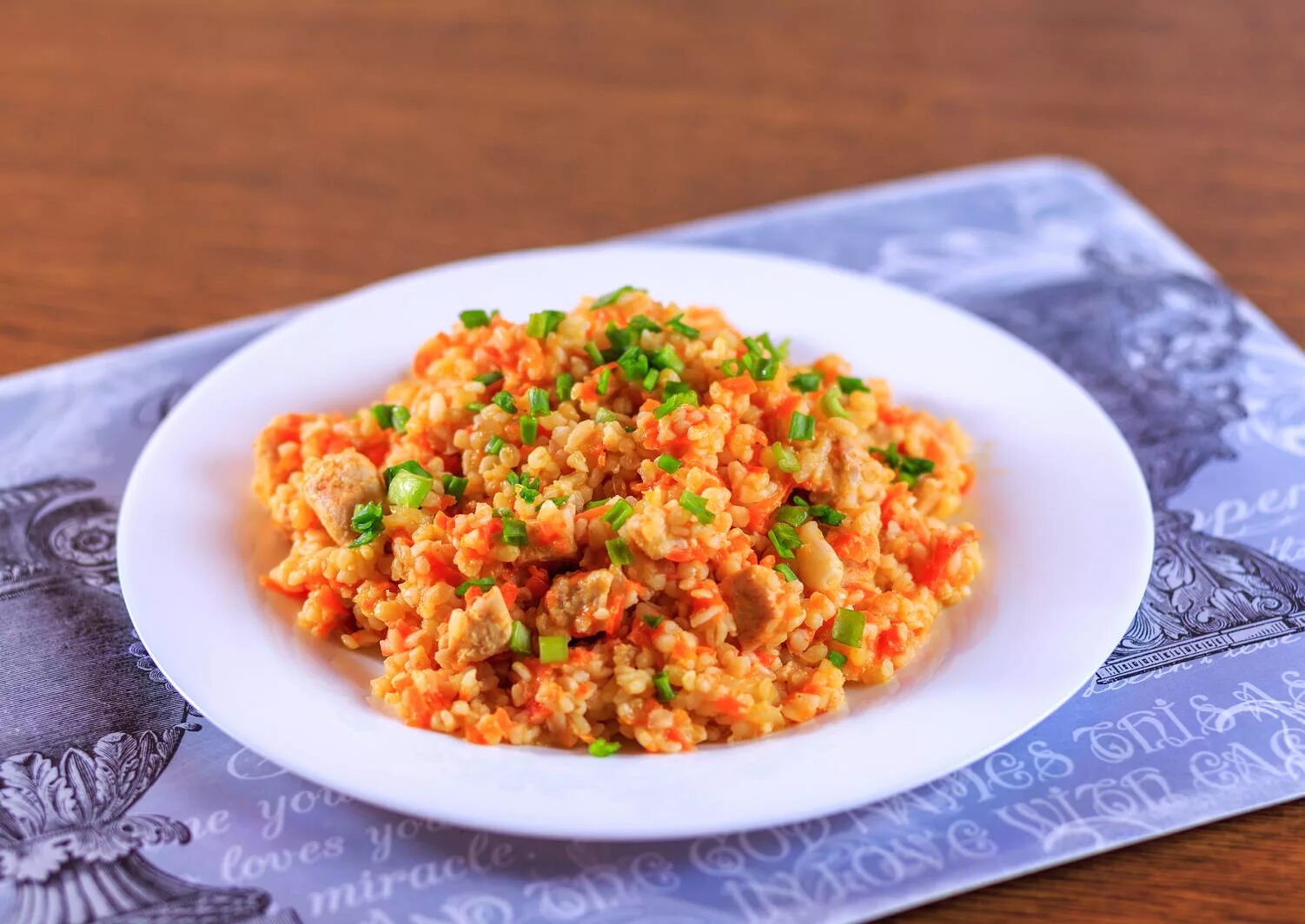 Курица с булгуром