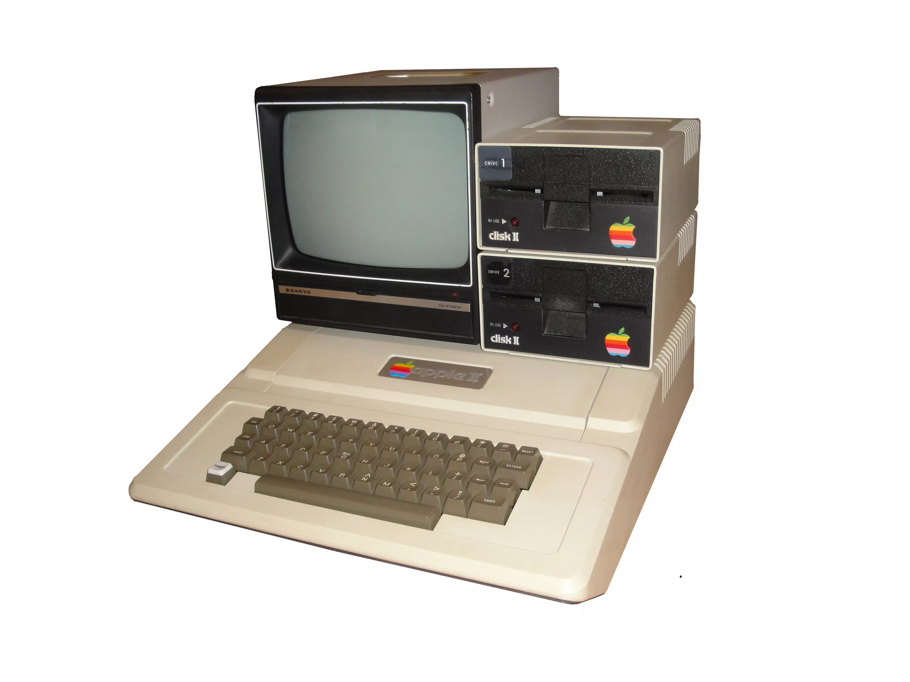 4 поколение купить. Apple II 1977. Первый компьютер Эппл 2. 4 Поколение ЭВМ эпл 1. Apple 2 компьютер 1977.