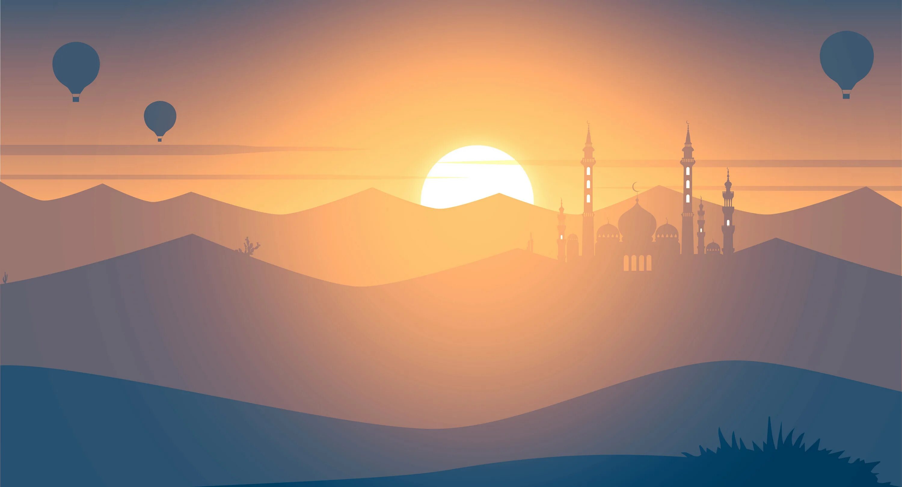 Закат солнца ураза. Восточный пейзаж. Исламский фон. Восточный фон. Арабские пейзажи.