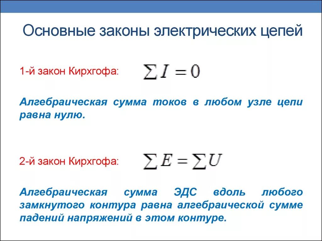 Основы законы электротехники. Законы электрических цепей. Основные законы электрических цепей. Основные законы электротехники. Основной закон электрической цепи.