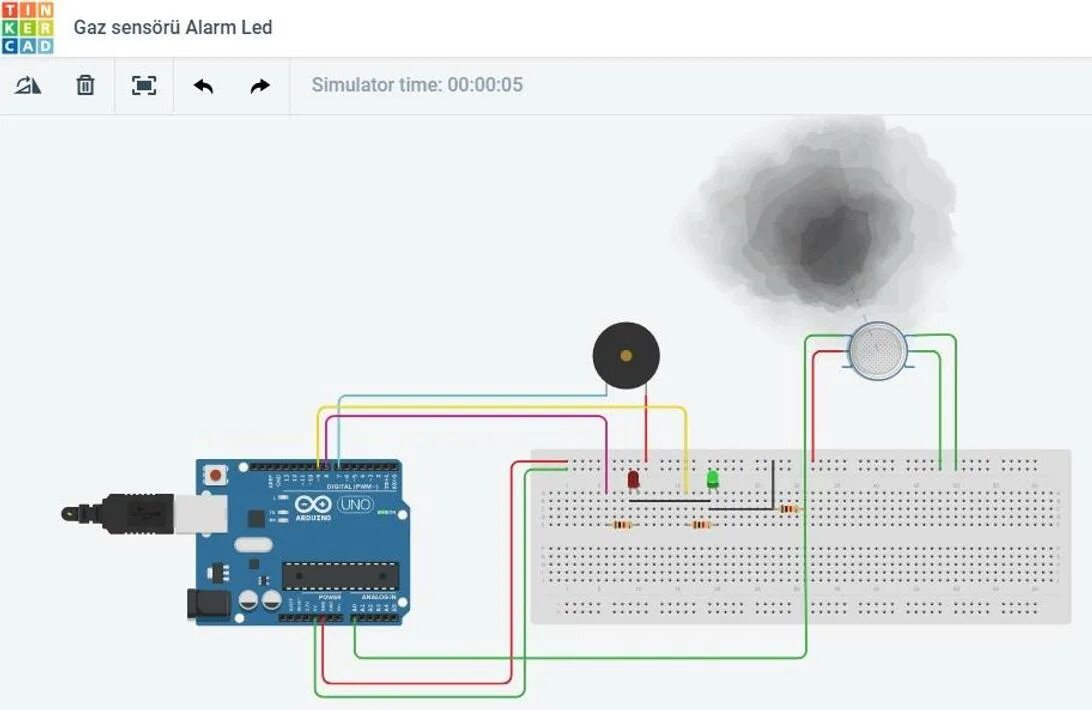 Tinkercad arduino. Датчик газа ардуино Тинкеркад. Схема Arduino Tinkercad. Как подключить датчик газа к ардуино. Датчика дыма ардуино на схем.