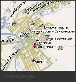 Александровск карта