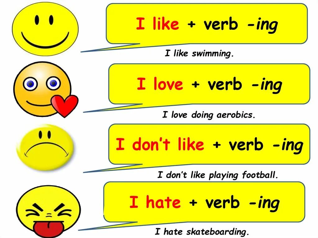 Verb t. Like Love hate ing правило. Like verb ing. Like +-ing правило. Глагол Lie с ing.