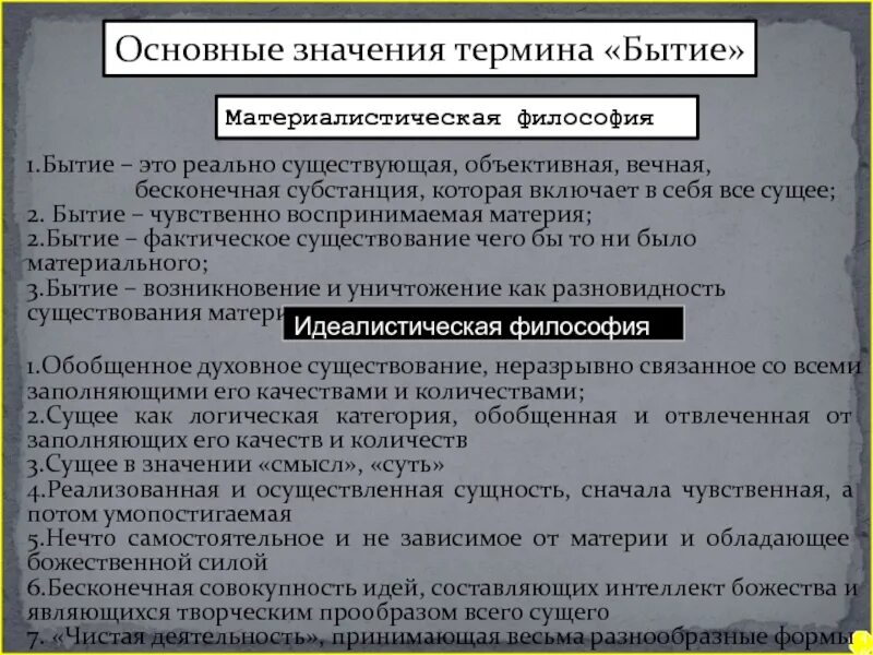 Фактическое существование. Субстанция - материя, - сознание. Реально существующая стабильная самостоятельная объективная Вечная. Что означают термины «бытие-в-мире» (in-der-Welt-sein). Как вы понимаете термин «бытие-в-мире»?.