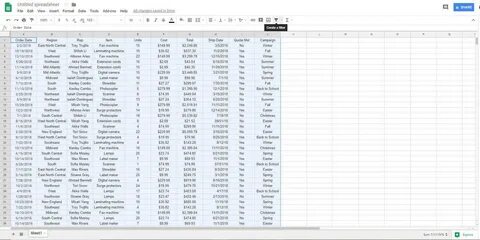 Сводные таблицы в google sheets