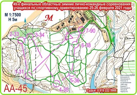 В соревнованиях по ориентированию на местности участвовала