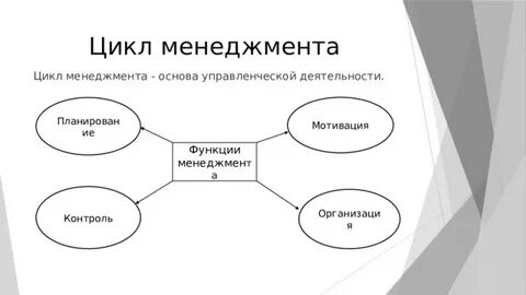 Функции менеджмента цикл менеджмента