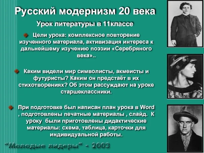 Русская поэзия 20 века урок 6 класс. Представители модернизма 19-20 века. Модернисты в литературе. Модернизм в русской литературе. Литературный модернизм представители.