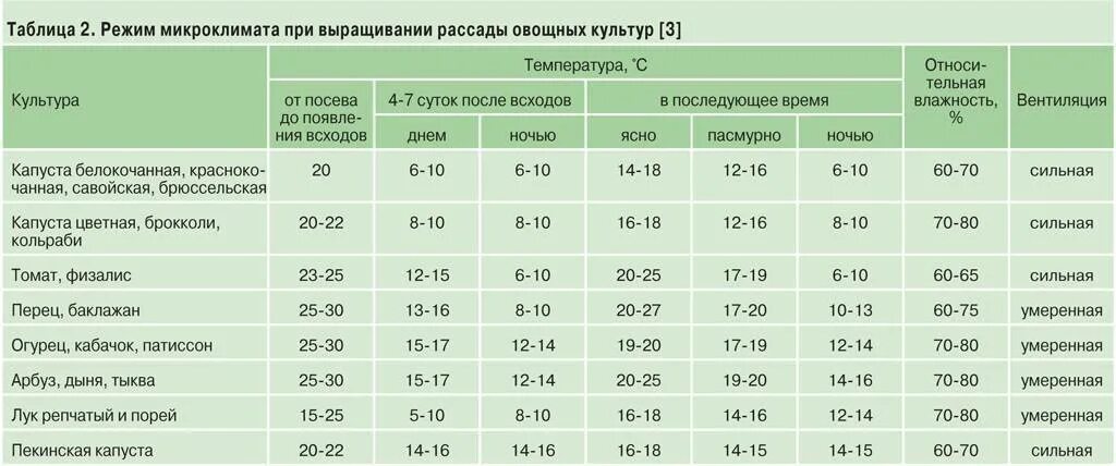 При какой температуре можно держать рассаду