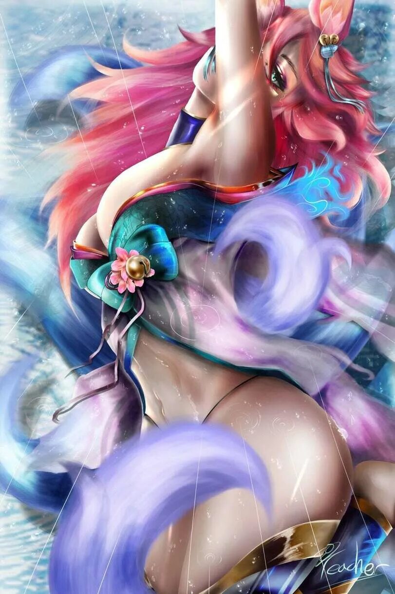 Rule 34 league. Ahri к34. Ahri r34. Spirit Blossom Ahri r34.