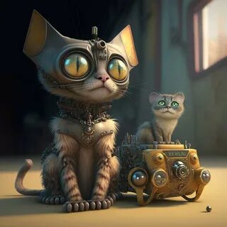 Грустные коты нейросеть
