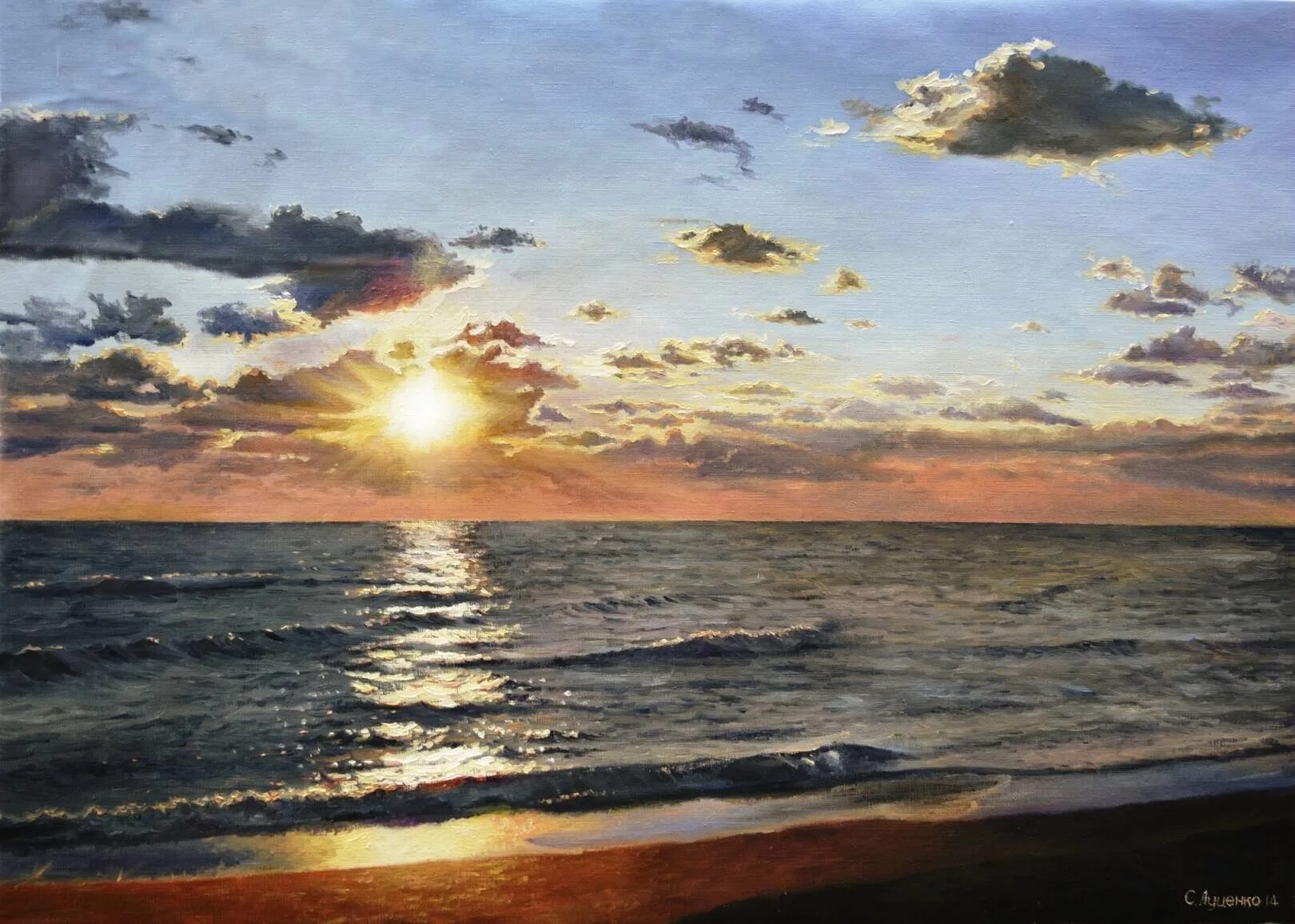 Масло черного мир. Морской пейзаж маслом сергея стоева.