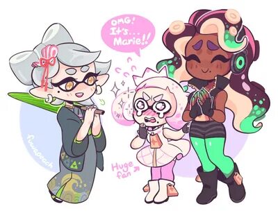 (40) Twitter, i fudging love pearl and marina they are treasures Splatoon 2...