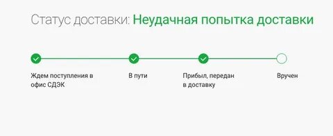 Возвращен на склад отправителя