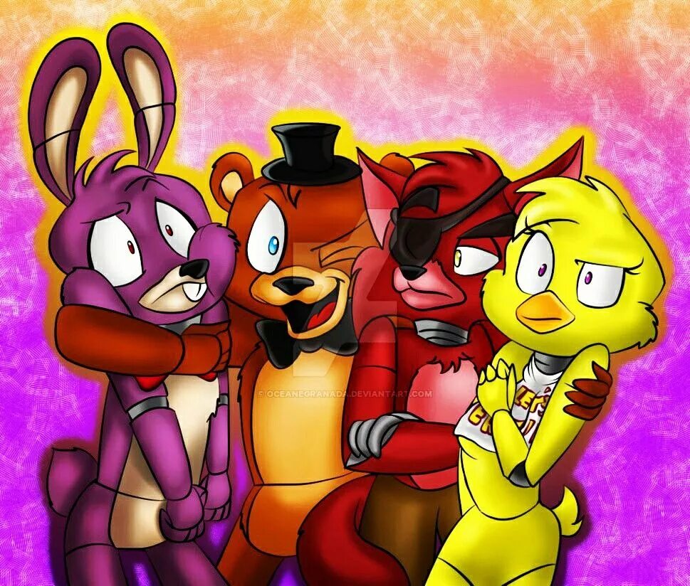 Fnaf adventures. Фокси и Мангл чика и Бонни и Фредди. Тони Крайнайт. Фредди Бонни чика Фокси. Тони Крайнайт АНИМАТРОНИКИ.