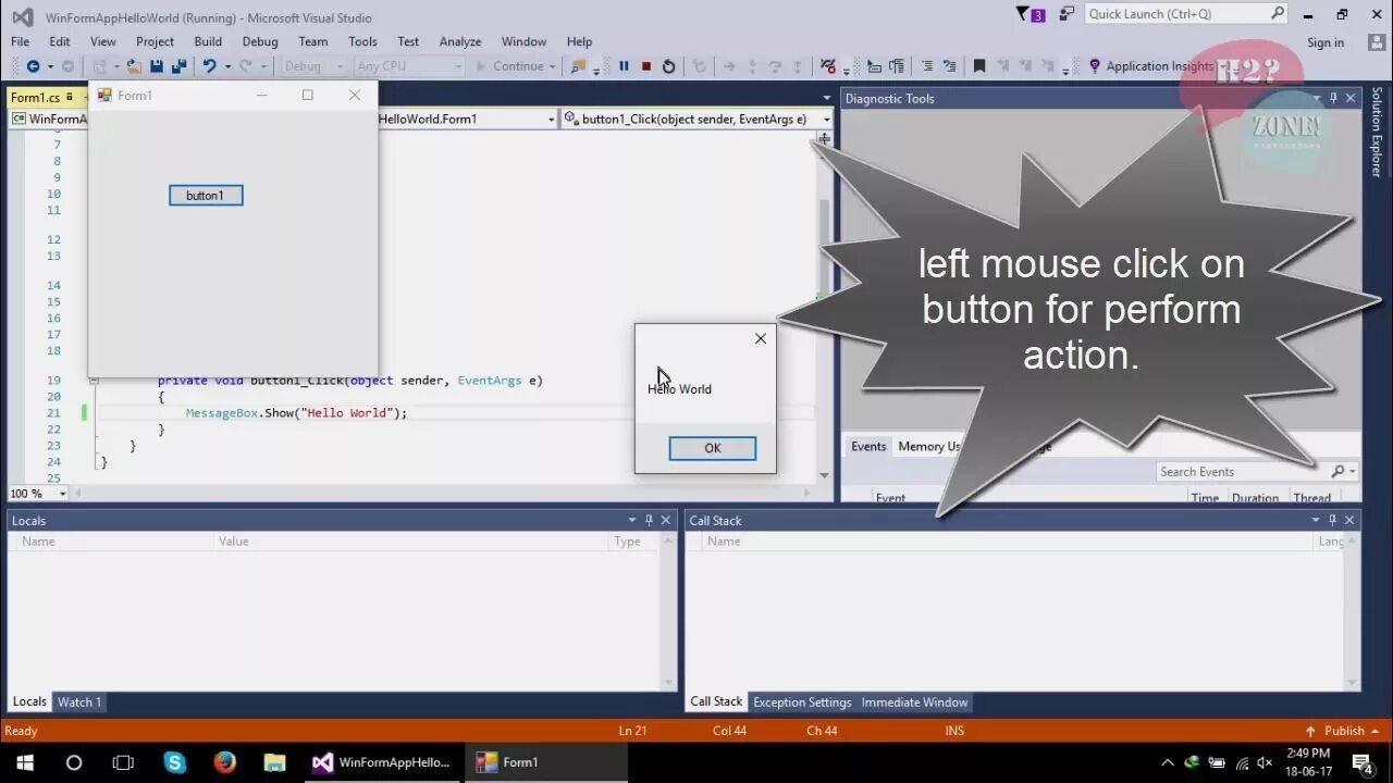 Windows form c 2025. Windows forms. hello world c#. окно сообщения c#. hello world c# visual studio.