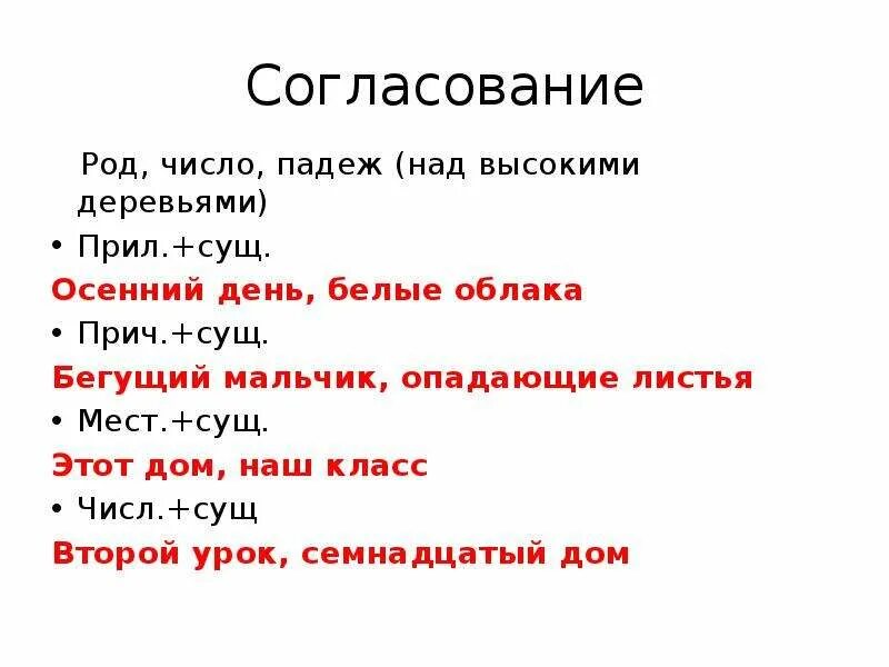 Слова согласуются в роде. Согласование в роде числе и падеже. Согласование в роде. Родовое согласование. Род число падеж.