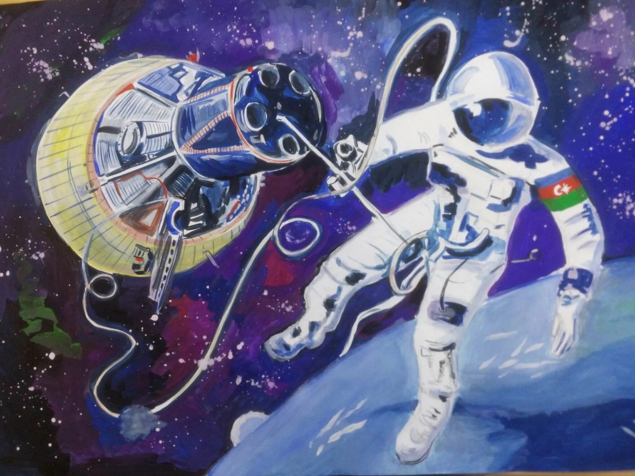 Картины Леонова Космонавта. Самый известный космонавт художник
