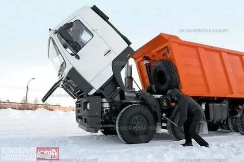 Поднял камаз