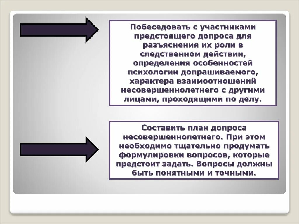 Особенности тактики допроса несовершеннолетних. Психологические особенности допроса несовершеннолетних. Составить план допроса. Тактические приемы допроса несовершеннолетнего. Признаки допроса