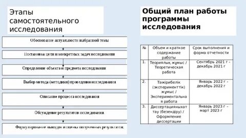 Этапы программы исследования