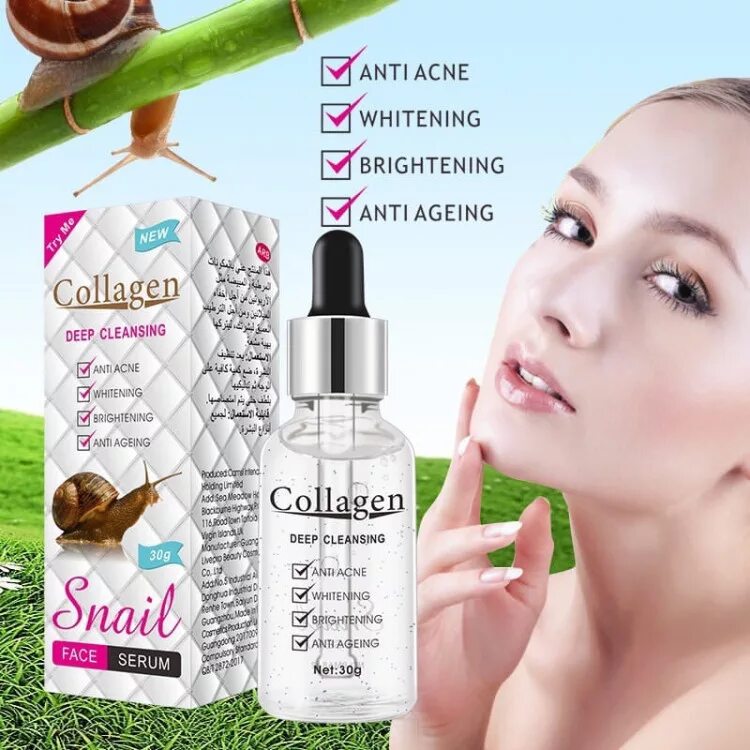 Сыворотка collagen serum. Сыворотка для лица collagen snail face serum. collagen deep cleansing snail сыворотка. сыворотка для лица с муцином улитки collagen snail. база для лица collagen deep cleansing snail face serum.