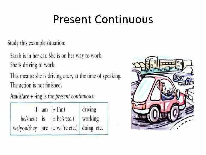 Drive в present continuous. Drive past Continuous. Present Continuous Drive a car. Present cars.