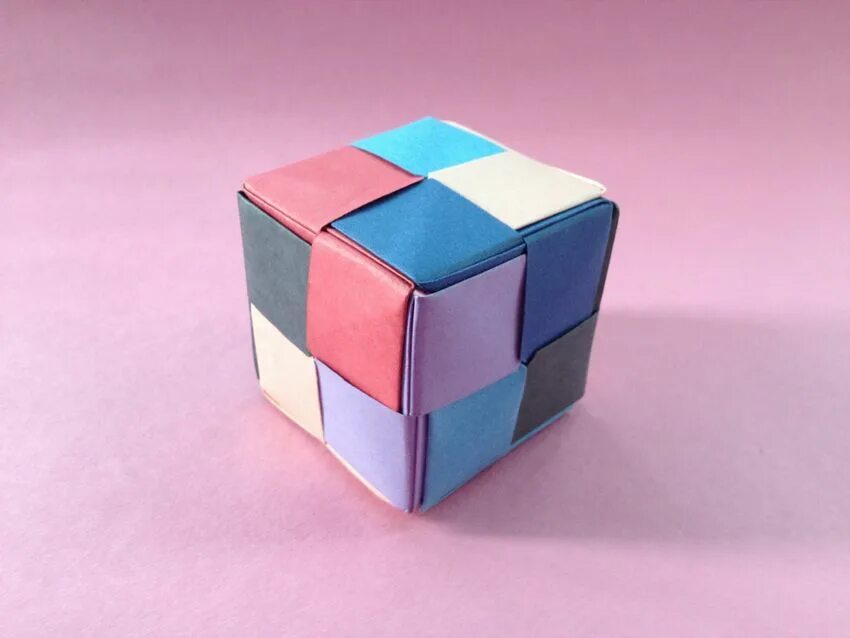 Как сделать такой кубик. Оригами надувной кубик. origami modular cube. разноцветный кубик из бумаги. оригами 3д куб.